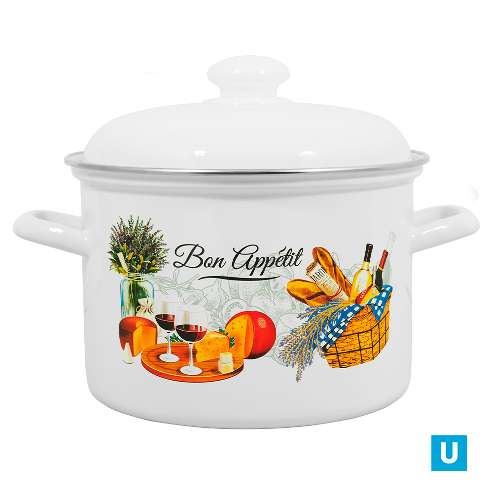 Кастрюля 4,5 литра "Пикник" (С-1615АП2/4) 