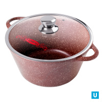 Кастрюля 3л. Шоколад лит/руч. с кр. (п/у), к2433аш