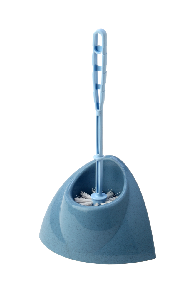 Комплект для туалета БЛЕСК уголок (беж/голубой/мрамор)