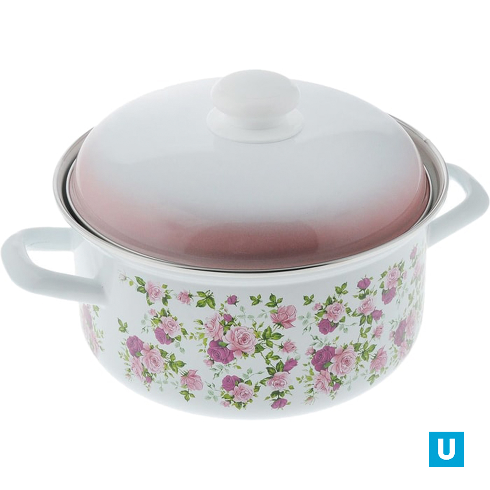 Кастрюля 4,5 литра низ/цил "Китайская роза" (С-1515АП2/4)