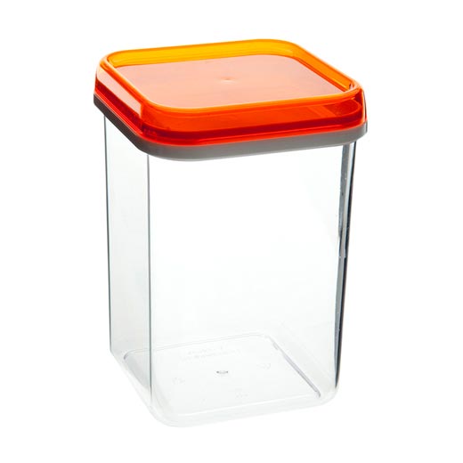 Банка д/сыпучих продуктов 1,2л квадратная