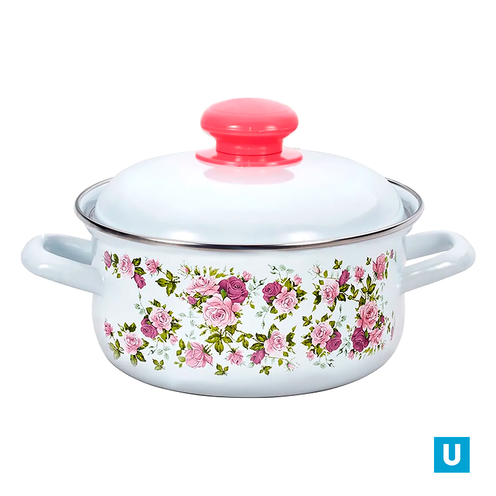 Кастрюля 1,5 л низ. цил. "Китайская роза" (С-1508АП2/4 )