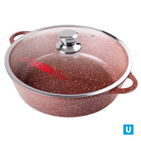 Жаровня 3,5л. 260/95 Шоколад лит/руч. с кр. (п/у), ж6126аш