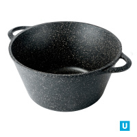 Кастрюля 5,0л. Гранит (волна) лит/руч. без кр, к2731аг