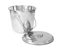 Ведро с крышкой 20л нерж. (по факту 17,5л) толщ 0,6мм