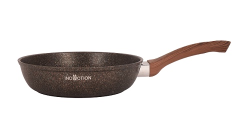 Сковорода 220мм с ручкой, ап линия "Granit Ultra Induction" (blue)