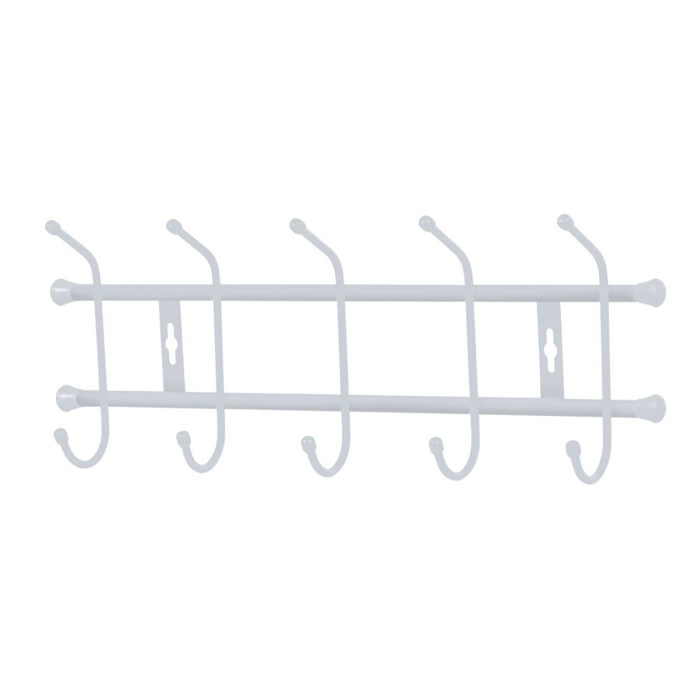 Вешалка настенная 484х188мм (5 крючков) ВН5 матовый серый