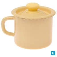  Кружка с крышкой 1л палевая