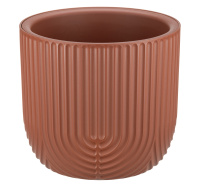 Кашпо РАМОНА D220мм 3,7л со вставкой Терракотовый