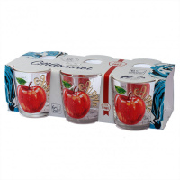 Набор стаканов "Ода" 250 мл низ 6шт "Полезное яблоко"