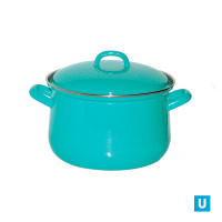  Кастрюля сферическая 5,5 л бирюзовая