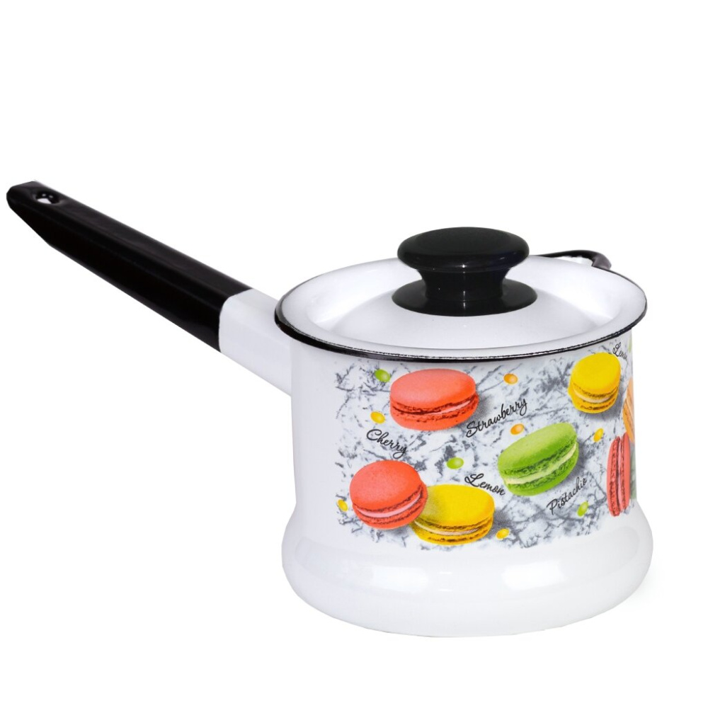 Ковш 1л (белая) Цветное печенье,90204-072/4 