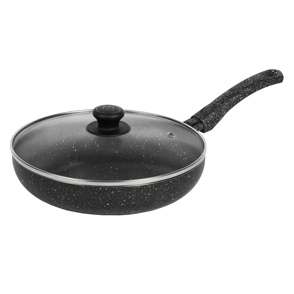 Сковорода 240 мм, 1 руч., ст/кр, а/п. ИЗИ СТОУН. Алюминий марки А5