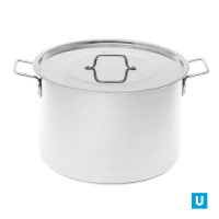 Котел 40,0л (d40см; h36,5см) высокий [общепит] ТРС сварной клепанные ручки