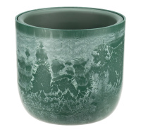 Кашпо МИКРИТ D180мм 1,9л со вставкой зеленый слайн