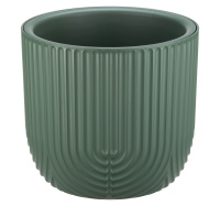 Кашпо РАМОНА D220мм 3,7л со вставкой нефритовый