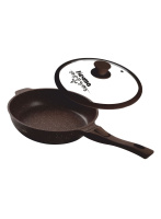 Сковорода 24см со съемной ручкой и стекл. крышкой серия Венеция арт. с024806ИВ