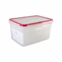 Контейнер с сеткой Экстра лок L 3,3л (красный)