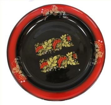  Блюдо 2 л с орнаментом Рябина красно-чёрное