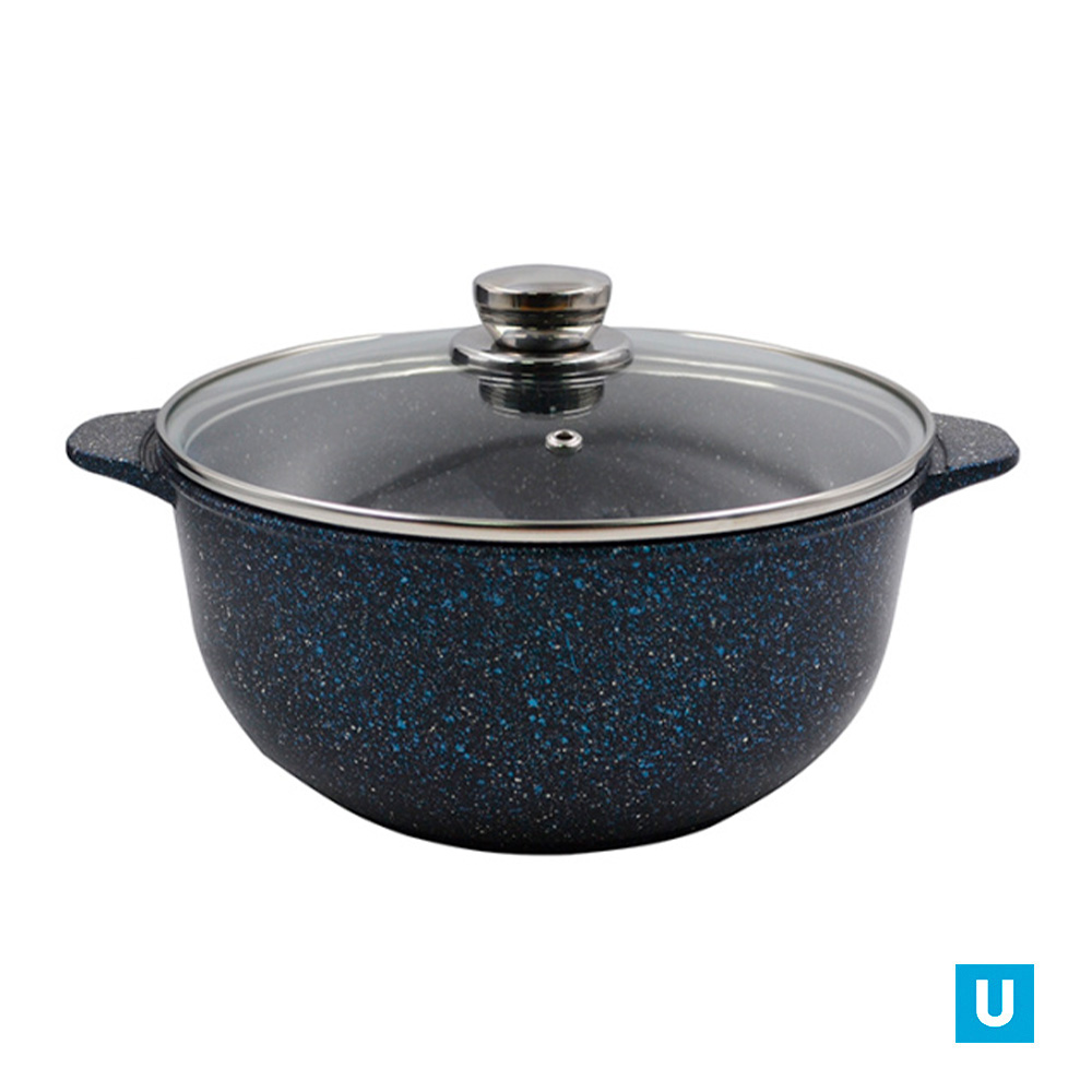 Кастрюля-казан 3л.,серии"Мегалит 14",Гранит  а/п, ст/кр