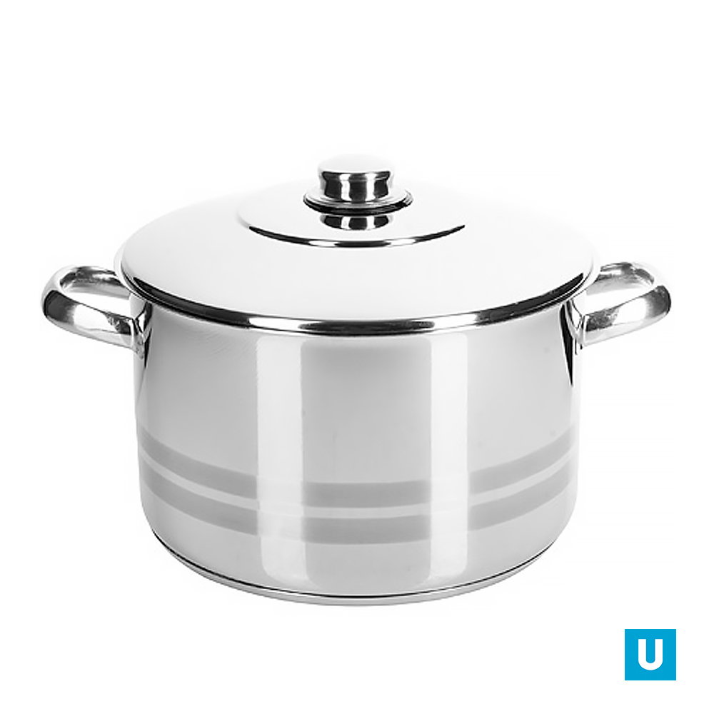 АРИАН ЛИОН  кастрюля 11 л. (28*18) мет/кр