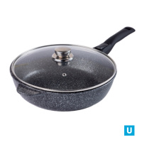 Сковорода 24 см "Орион" Мрамор а/п, ст/кр съемн/ручка soft-touch 