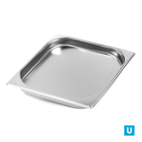 Гастроемкость из нержавеющей стали GN 2/3 327х353х25 мм, Luxstahl, Китай, га60