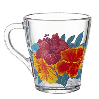 Кружка "Грация" 250 мл. Гибискусы