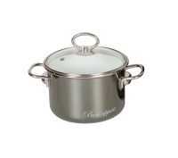 Кастрюля цил. 3,0л "Приятной трапезы/Bon appetit", беслоснеж./мокрый ас.8SB205S