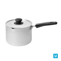 Кастрюля 1 л карб, р., мет/ кр. с пласт. руч