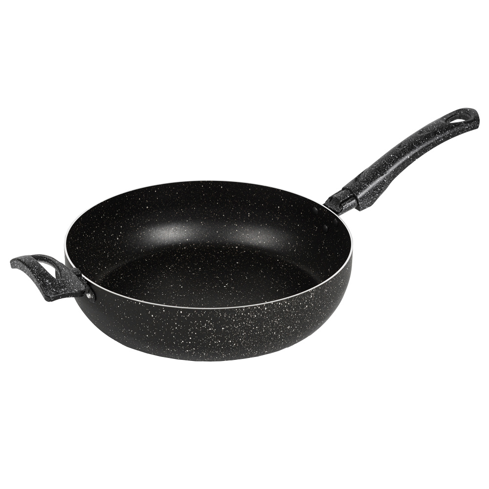 Сотейник 260 мм, 2 руч., б/кр, а/п. ИЗИ СТОУН. Алюминий марки А5