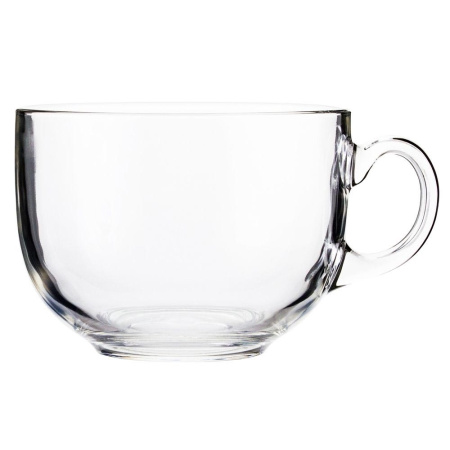 Кружка ДЖАМБО 500мл прозрачная 