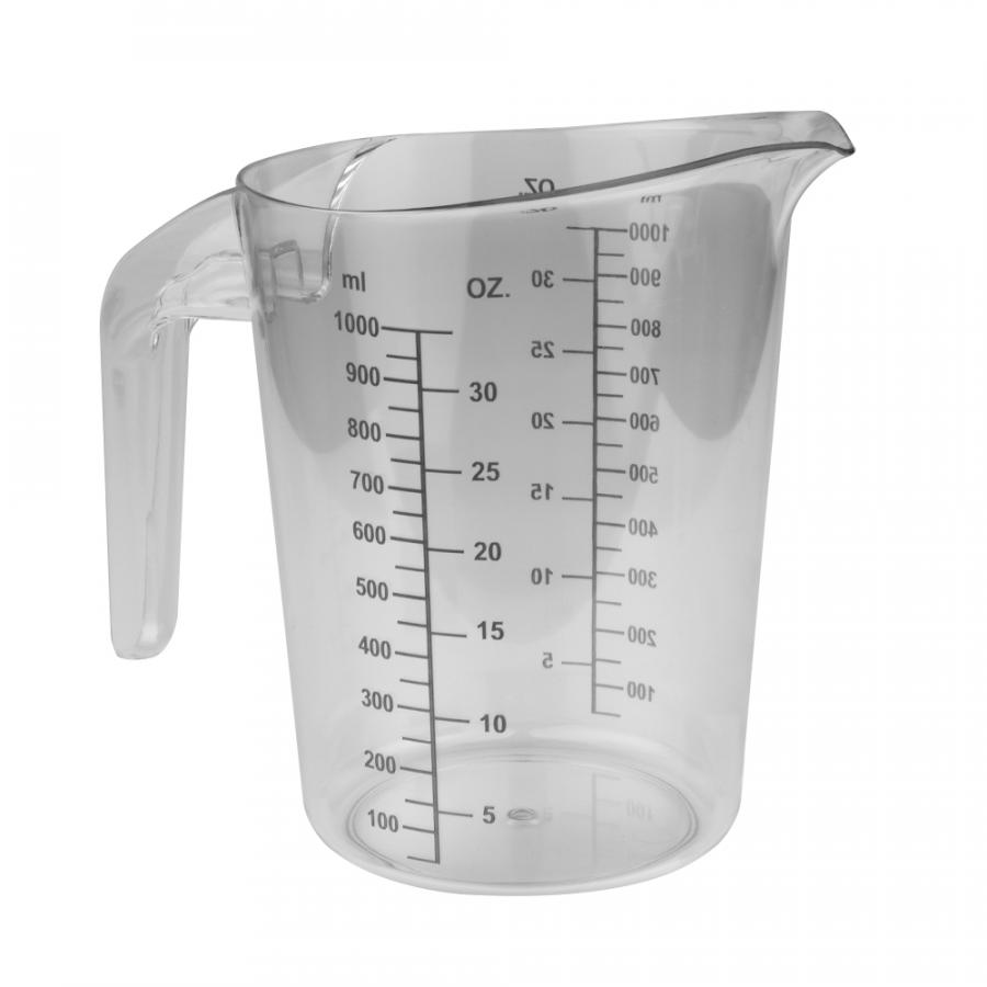 Кувшин с мерной шкалой 1,0л прозрачный PC