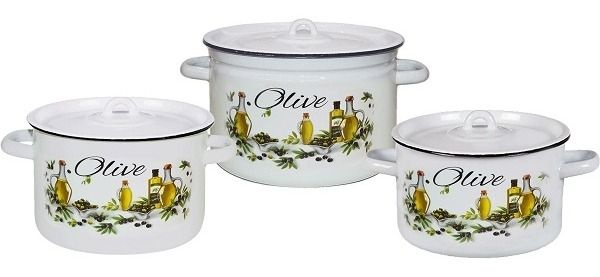 Набор из 3 пред.№112 "Оливки-маслины", белосн., 1с112