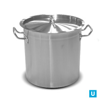 Бак нержавеющий 50л., Арт.NB-50-40-40 (d 40см, h 40см) ТРС Капсульное дно индукция