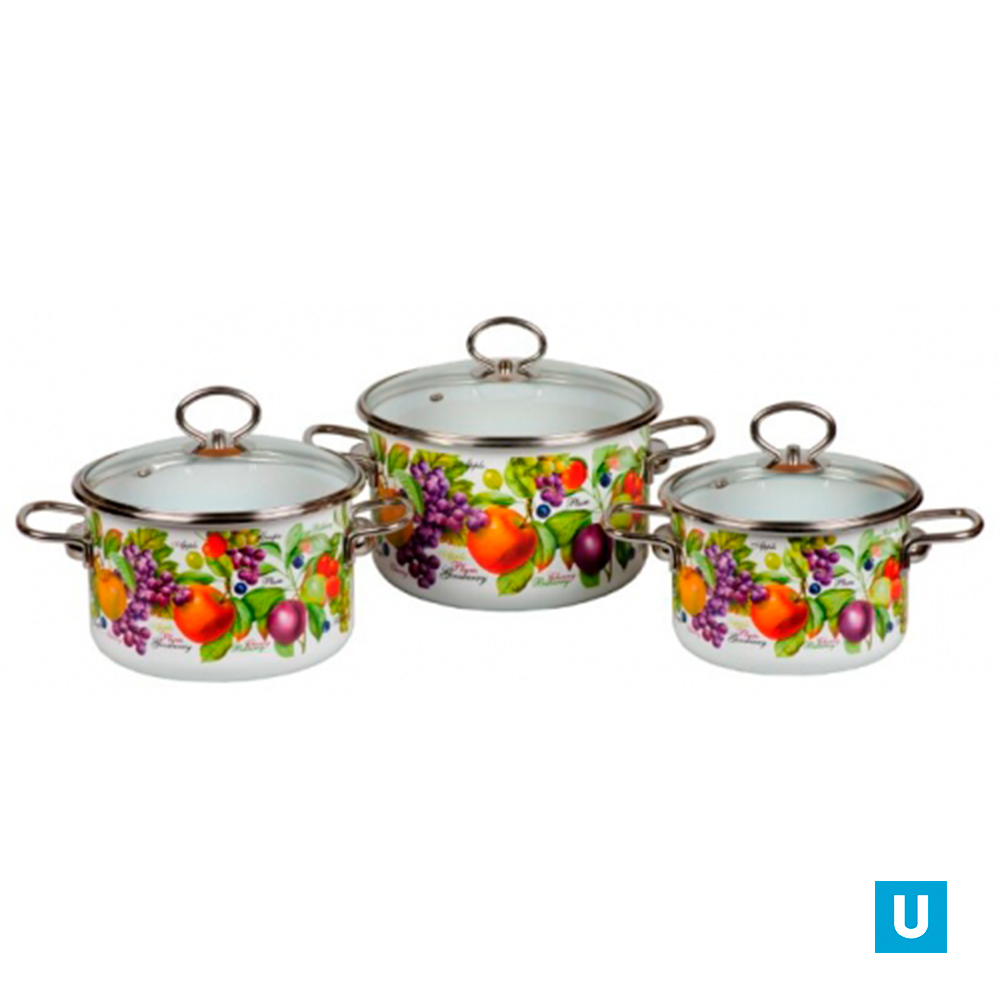 Набор из 3 предм. №05 "Конфитюр/Confitura" белоснеж 1DB055S