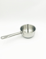 Ковш 1,0л  б/кр., Арт.NS-1-14-7 (d 14см, h 7см) Капсульное дно Индукция 