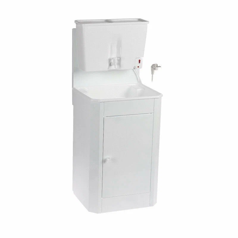 Умывальник с ЭВН пластик мойка/плас.бак белый 1500х550х450 мм