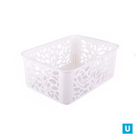 Корзина "LEAVES" 4л 258х186х100мм (молочный)