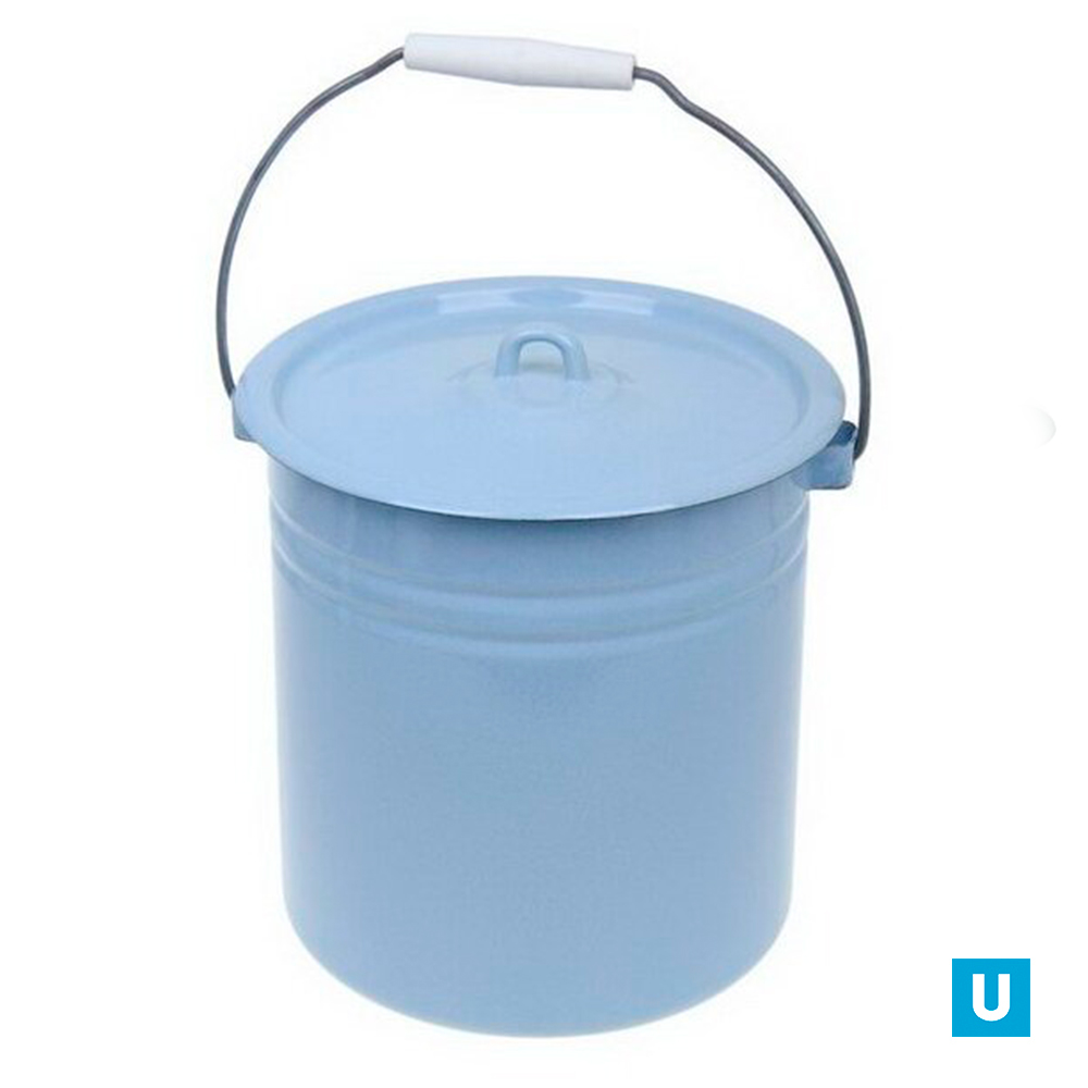  Ведро цельнотянутое с крышкой 9 л декор