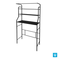 Стеллаж в ванную комнату широкий арт. СВШП12 цв.черный 945*270*95