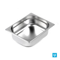 Гастроемкость из нержавеющей стали GN 1/2*4 327*265*100 мм, Luxstahl, Китай, га10 