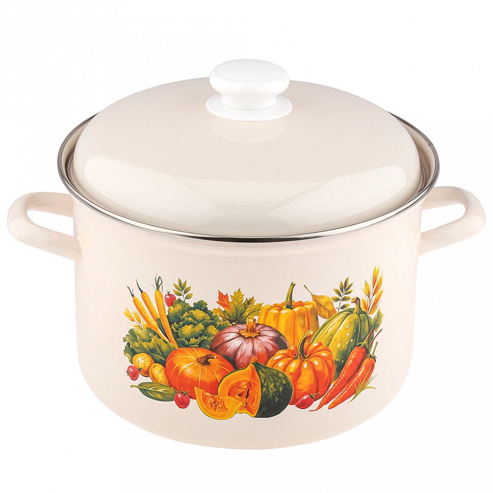 Кастрюля 5,5 л "Осенний карнавал" (С-1617/4Жм) 