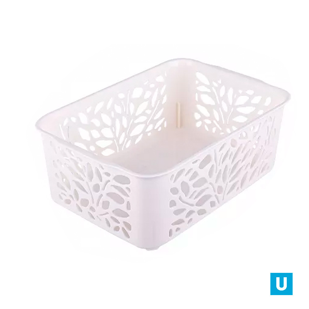 Корзина "LEAVES" 2,3л 222х153х81мм (молочный)