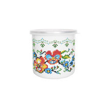 Банка для сыпучих 1л (белая) Виола,40704-072/4.03