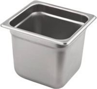 Гастроемкость 1/6*200 нерж 3,2л 165*176*200мм