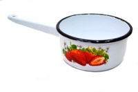 Ковш цил. 1л, белосн., Клубника садовая, 1с22с