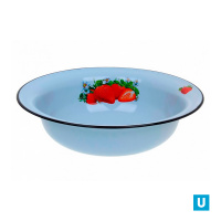  Миска 0,9 л декор серо-голубая