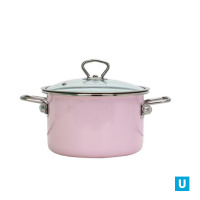 Кастрюля цилиндрическая Розовый 3л 18см, 17-RБ1612СНк
