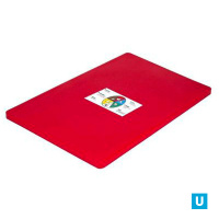 Доска раздел полиэтилен 350*500*18мм [ПРОФИ] КРАСНЫЙ